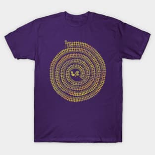 Psychedelic Warli Spiral 1 T-Shirt